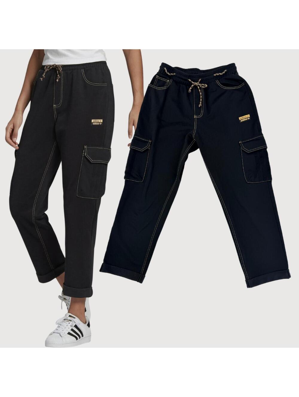 Adidas Cargo Track Pants Black Utility Streetwear S